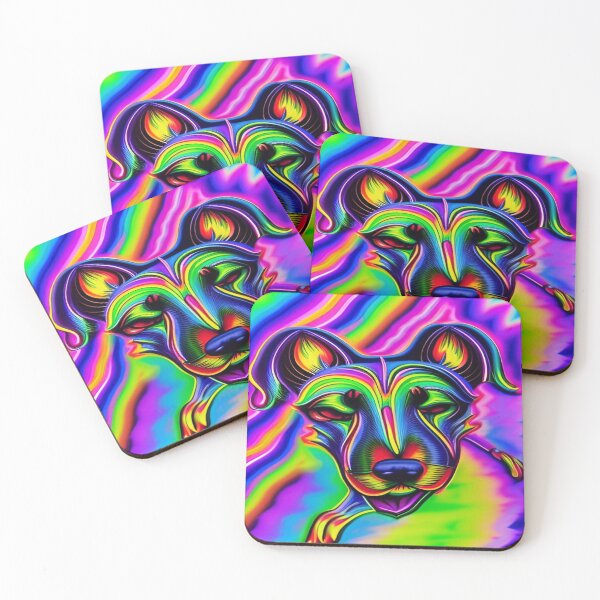 Item preview, Rainbow Doggy Abstraction Pets Dog Puppy Love Spectacular Doglove designed and sold by ValleyDream.