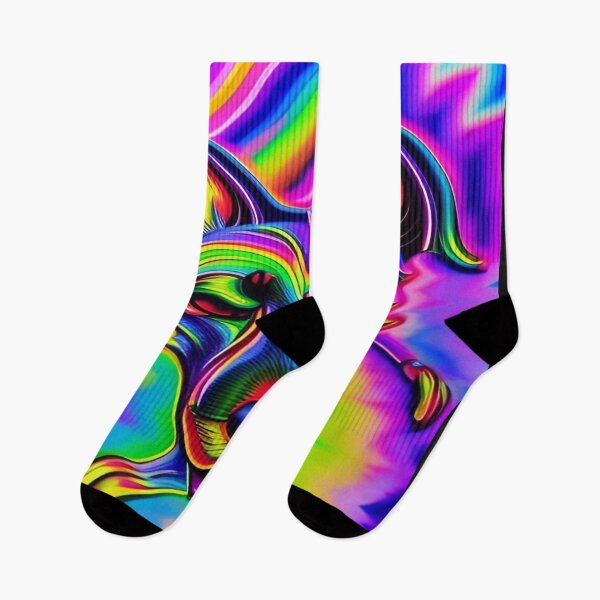 Item preview, Rainbow Doggy Abstraction Pets Dog Puppy Love Spectacular Doglove designed and sold by ValleyDream.