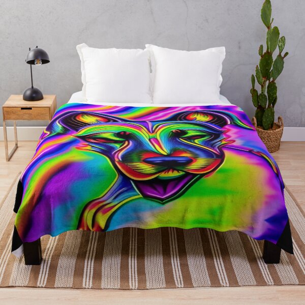 Item preview, Rainbow Doggy Abstraction Pets Dog Puppy Love Spectacular Doglove designed and sold by ValleyDream.