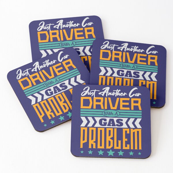 Item preview, Just Another Car Driver With A Gas Problem (Dark Blue-Magenta Colour Accessories) designed and sold by TextAndVectors.