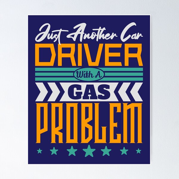 Item preview, Solo otro conductor de automóvil con un problema de gasolina (accesorios de color azul oscuro-magenta) designed and sold by TextAndVectors.