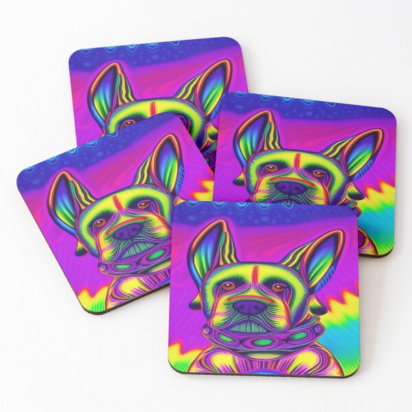 Item preview, Rainbow Doggy Abstraction Pets Dog Puppy Love Spectacular Doglove designed and sold by ValleyDream.