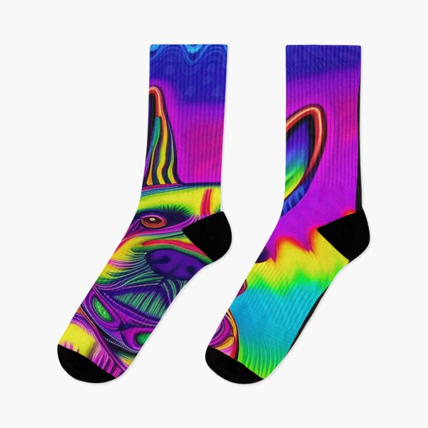 Item preview, Rainbow Doggy Abstraction Pets Dog Puppy Love Spectacular Doglove designed and sold by ValleyDream.
