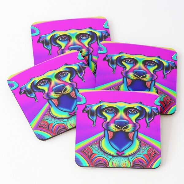 Item preview, Rainbow Doggy Abstraction Pets Dog Puppy Love Spectacular Doglove designed and sold by ValleyDream.