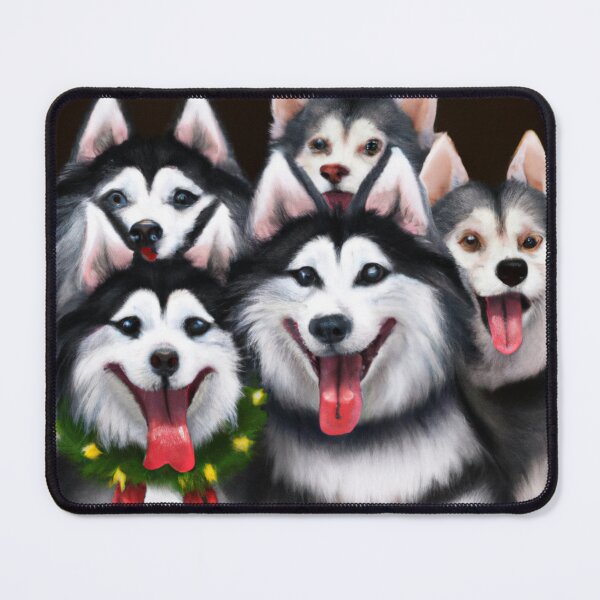 Item preview, christmas huskies designed and sold by elevatedPrints.
