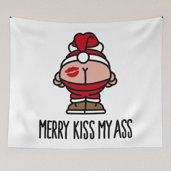 Item preview, Merry kiss my ass designed and sold by LaundryFactory.