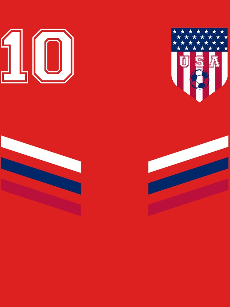 USA Jersey Soccer, Retro 10 American Football USA Soccer Essential T-Shirt  for Sale by Kriter Hamza