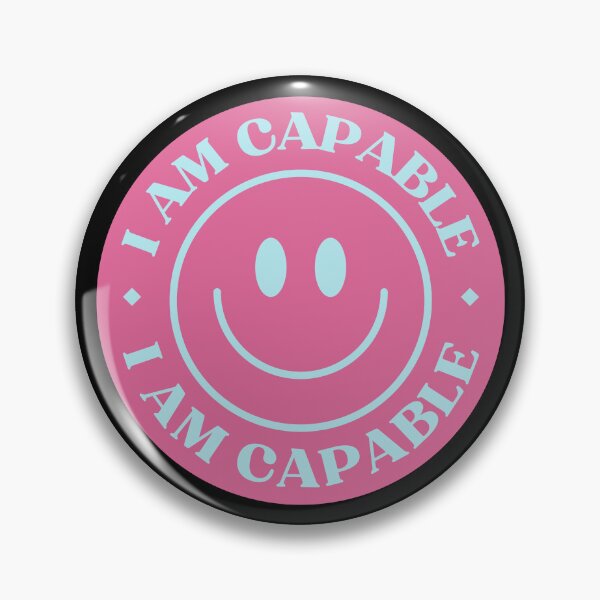 Item preview, I Am Capable Smiley Face designed and sold by NinniShop.