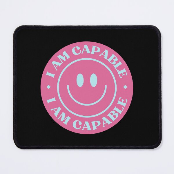 Item preview, I Am Capable Smiley Face designed and sold by NinniShop.