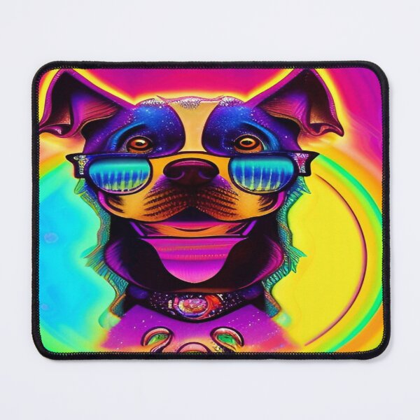 Item preview, Rainbow Doggy Abstraction Pets Dog Puppy Love Spectacular Doglove designed and sold by ValleyDream.