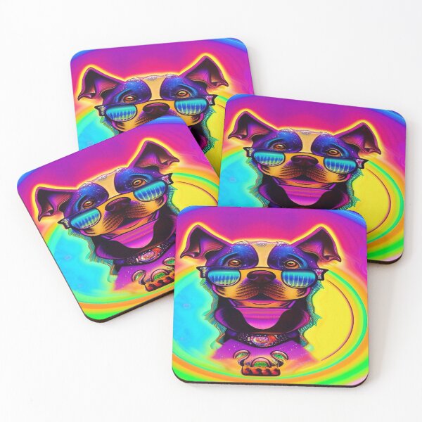 Item preview, Rainbow Doggy Abstraction Pets Dog Puppy Love Spectacular Doglove designed and sold by ValleyDream.