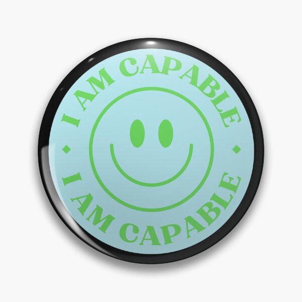 Item preview, I Am Capable Smiley Face designed and sold by NinniShop.
