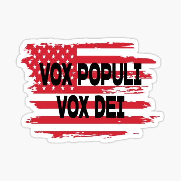 "Vox Populi, Vox Dei - Positive Latin Quote" Sticker for Sale by ...