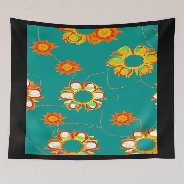 Item preview, Abstraction illustrative rosery Colorful hippie style Splash Flowers Imagination of dream  桜 world art bloomcore designed and sold by ValleyDream.