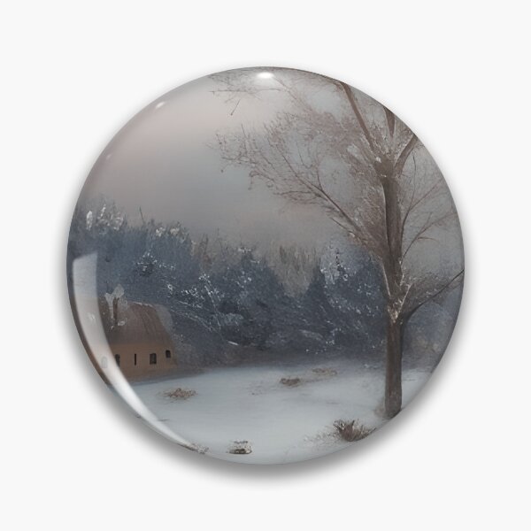 Item preview, Rustic Winter Morning Landscape Pastel Painting designed and sold by DigitalMandy.