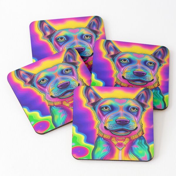 Item preview, Rainbow Doggy Abstraction Pets Dog Puppy Love Spectacular Doglove designed and sold by ValleyDream.