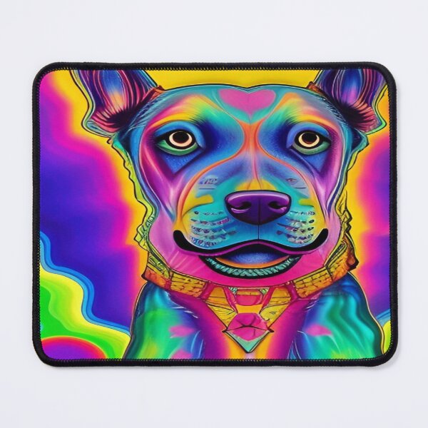 Item preview, Rainbow Doggy Abstraction Pets Dog Puppy Love Spectacular Doglove designed and sold by ValleyDream.