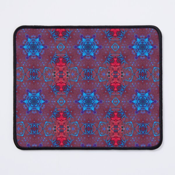 Item preview, 43182 - Maroon and Blue Trippy Snowflake Design designed and sold by 44scarab.