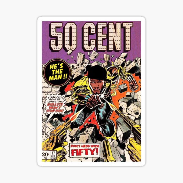 Cent Is A Rapper Top Sticker For Sale By Ttillard N Redbubble