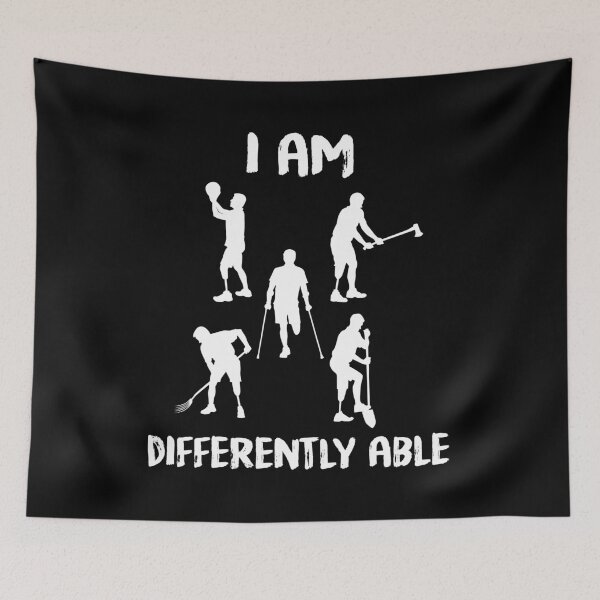 Item preview, I Am Differently Able T-Shirt for Amputees  designed and sold by HighEndLowCost.