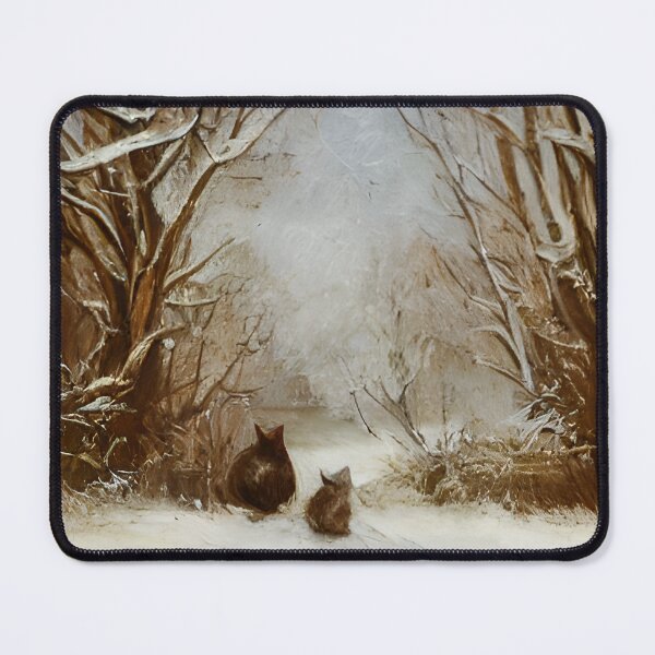 Item preview, Rustic Winter Morning Landscape Pastel Painting designed and sold by DigitalMandy.