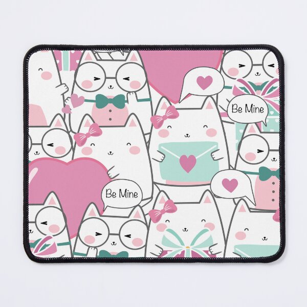Item preview, Anime cute cat couple Colorful  pattern design. Rabbits iPhone or Samsung Phone Case Cover designed and sold by RoManSmArt.