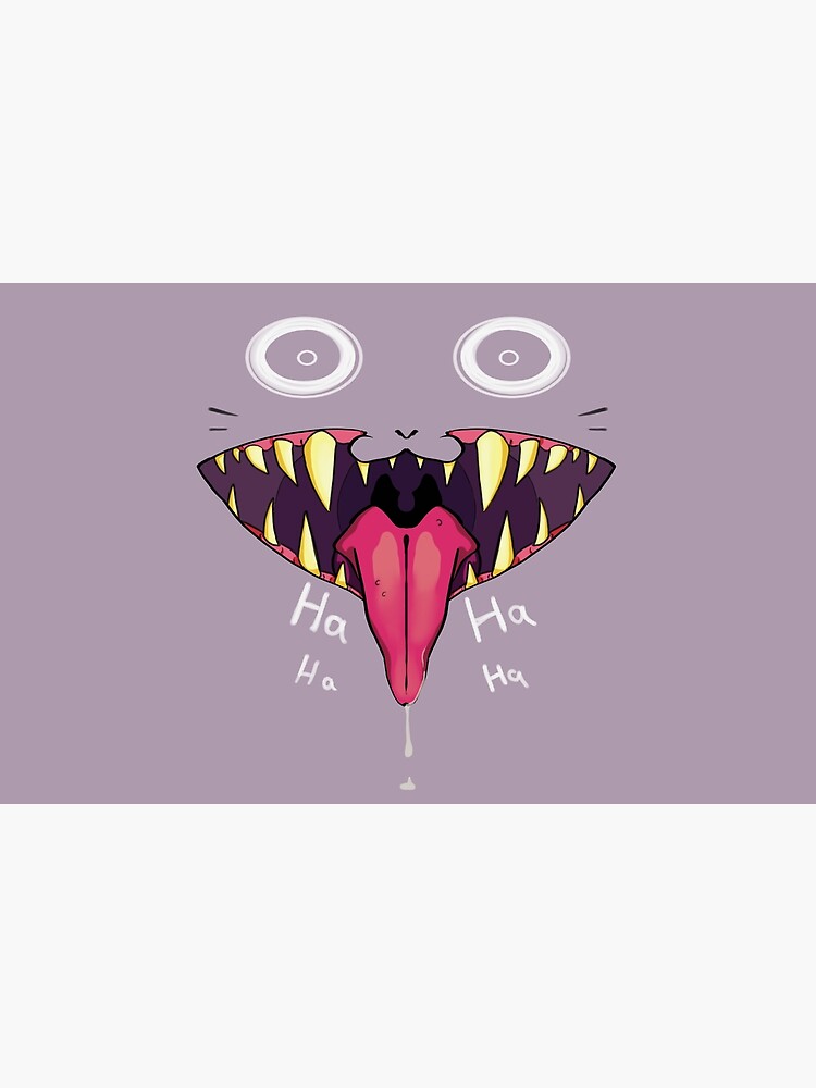 "Ugly Purple Monster Cat Face" Poster for Sale by KioskCala Redbubble
