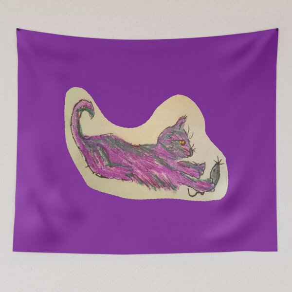 Item preview, Purple Cat 4 designed and sold by Discordant Dreams Art.