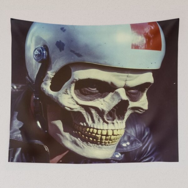 Item preview, 1960's Biker Skull #1 designed and sold by Hellbent Media.