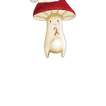 Vorschaubild zum Design Cottagecore Weihnachtspilz-Weihnachtsmannmütze mit Zuckerstangen-Weihnachtsdesign-Grafik von QuanJewelry