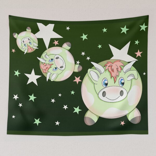 Item preview, flying space cow designed and sold by BeingNow.
