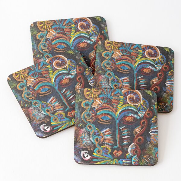Item preview, abstract face designed and sold by MaximiliansArt.