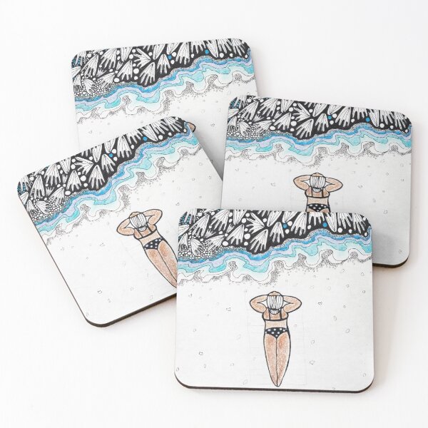 Item preview, Relaxing on sea beach pattern designed and sold by Phanaturalis.