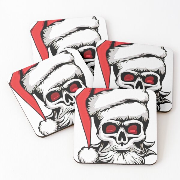 Item preview, Skull Santa Claus with beard designed and sold by greatercolors.