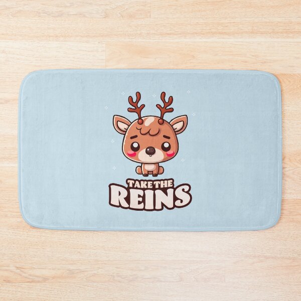 Item preview, Take The Reins || Adorable Christmas Reindeer designed and sold by MadSwellDesigns.