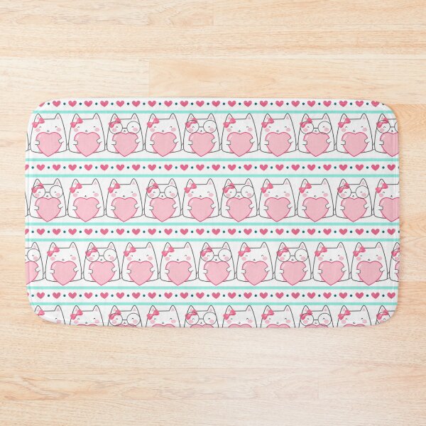 Item preview, Сute Pink Anime cat couple Colorful  pattern design. Rabbits iPhone or Samsung Phone Case Cover designed and sold by RoManSmArt.