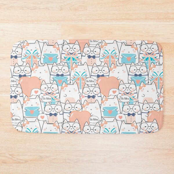 Item preview, Сute Anime cat couple Colorful  pattern design. Rabbits iPhone or Samsung Phone Case Cover designed and sold by RoManSmArt.