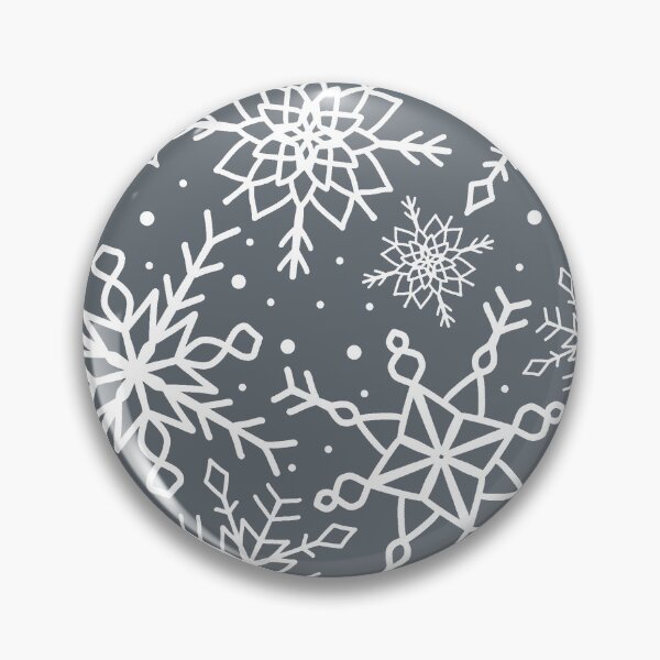 Item preview, Ice Grey Snowflake Pattern designed and sold by seasprayart.
