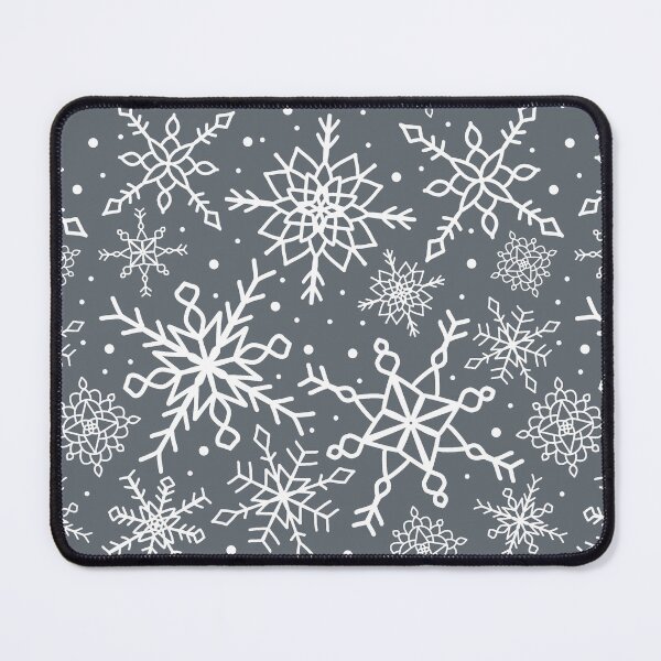 Item preview, Ice Grey Snowflake Pattern designed and sold by seasprayart.