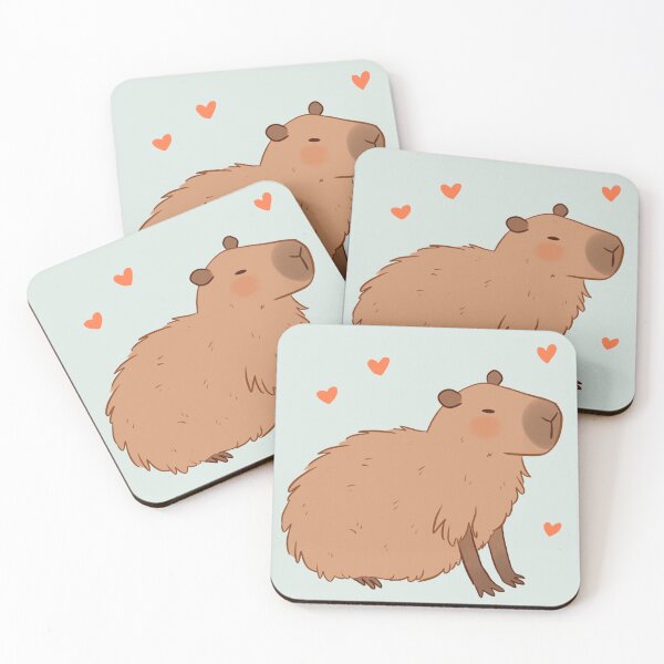 Item preview, Capybara cute illustration  - Nice Capybara baby green designed and sold by Yarafantasyart.