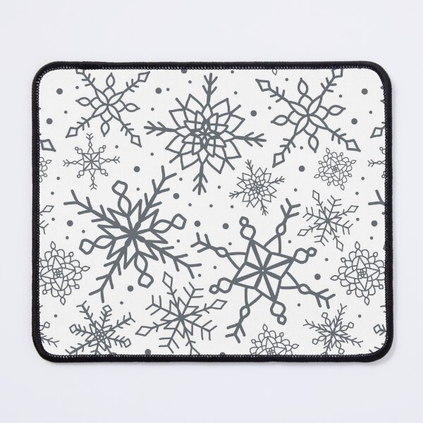 Item preview, Ice Grey Snowflake Pattern Version 2 designed and sold by seasprayart.