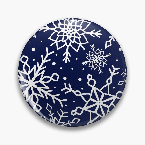 Item preview, Midnight Blue Snowflake Pattern designed and sold by seasprayart.