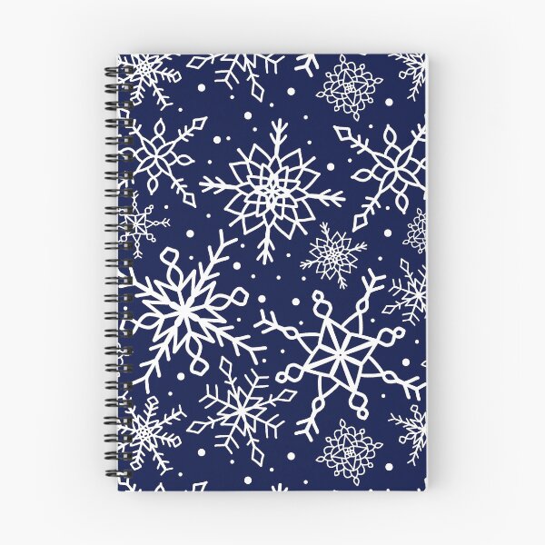 Item preview, Midnight Blue Snowflake Pattern designed and sold by seasprayart.