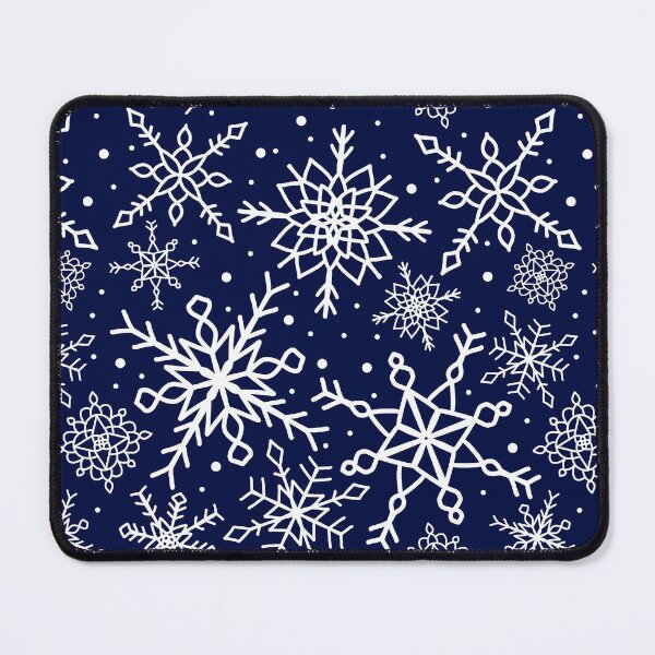 Item preview, Midnight Blue Snowflake Pattern designed and sold by seasprayart.