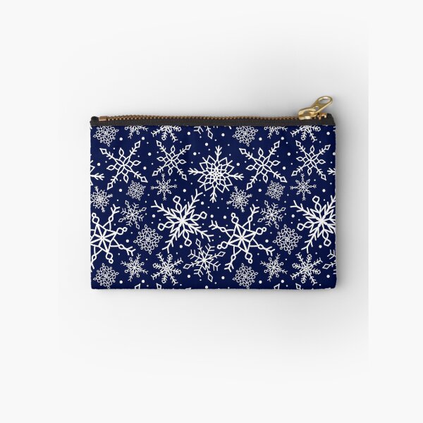 Item preview, Midnight Blue Snowflake Pattern designed and sold by seasprayart.