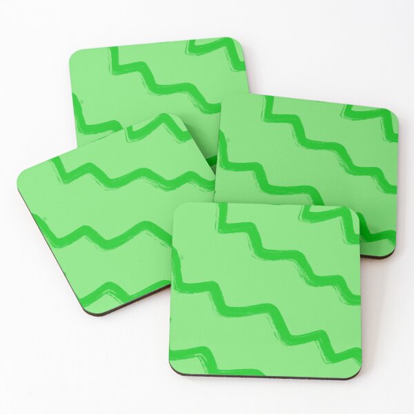 Item preview, Light Green Squiggly Line Pattern designed and sold by Usagicollection.