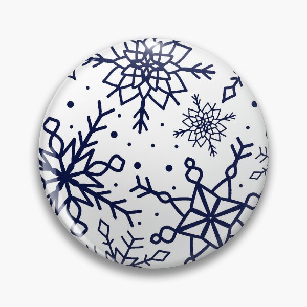 Item preview, Midnight Blue Snowflake Pattern Version 2 designed and sold by seasprayart.