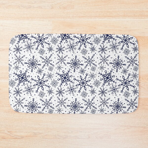 Item preview, Midnight Blue Snowflake Pattern Version 2 designed and sold by seasprayart.