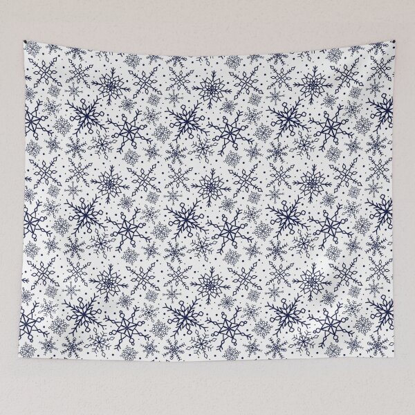 Item preview, Midnight Blue Snowflake Pattern Version 2 designed and sold by seasprayart.