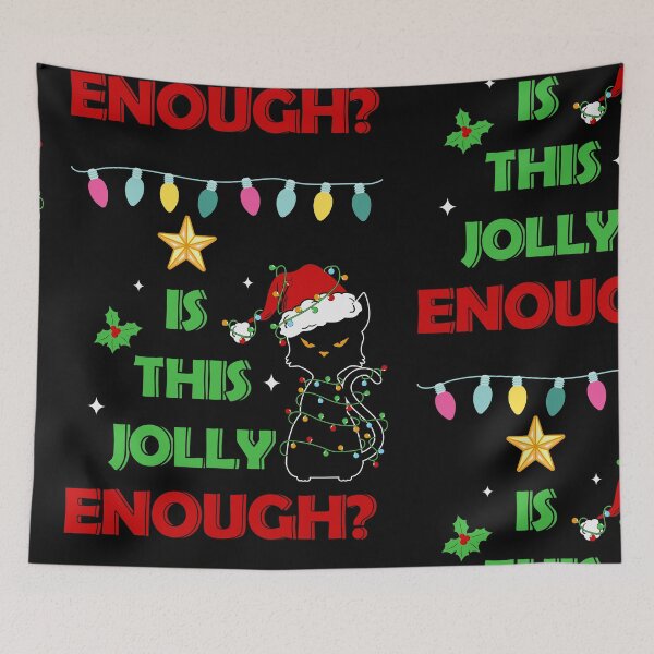 Item preview, Black santa cat tangled up in lights christmas santa | Merry Christmas funny cats sayings and quotes | gifts for Christmas designed and sold by ThanksVibe.